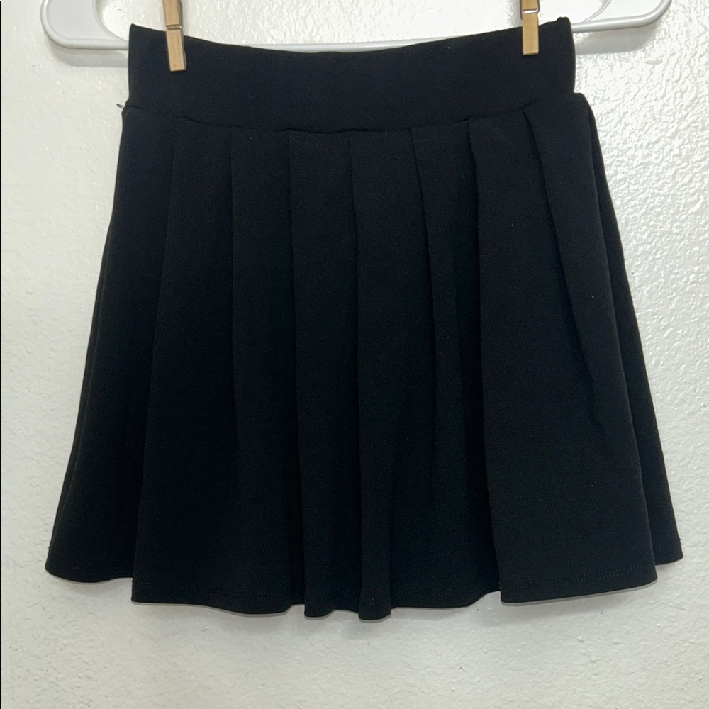 Papaya Black A-Line Skirt